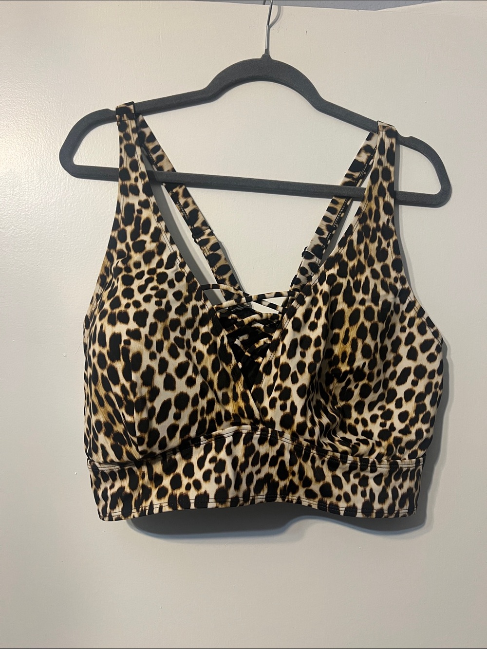 Torrid size 4 Leopard Print Strappy Bralette - Animal Print